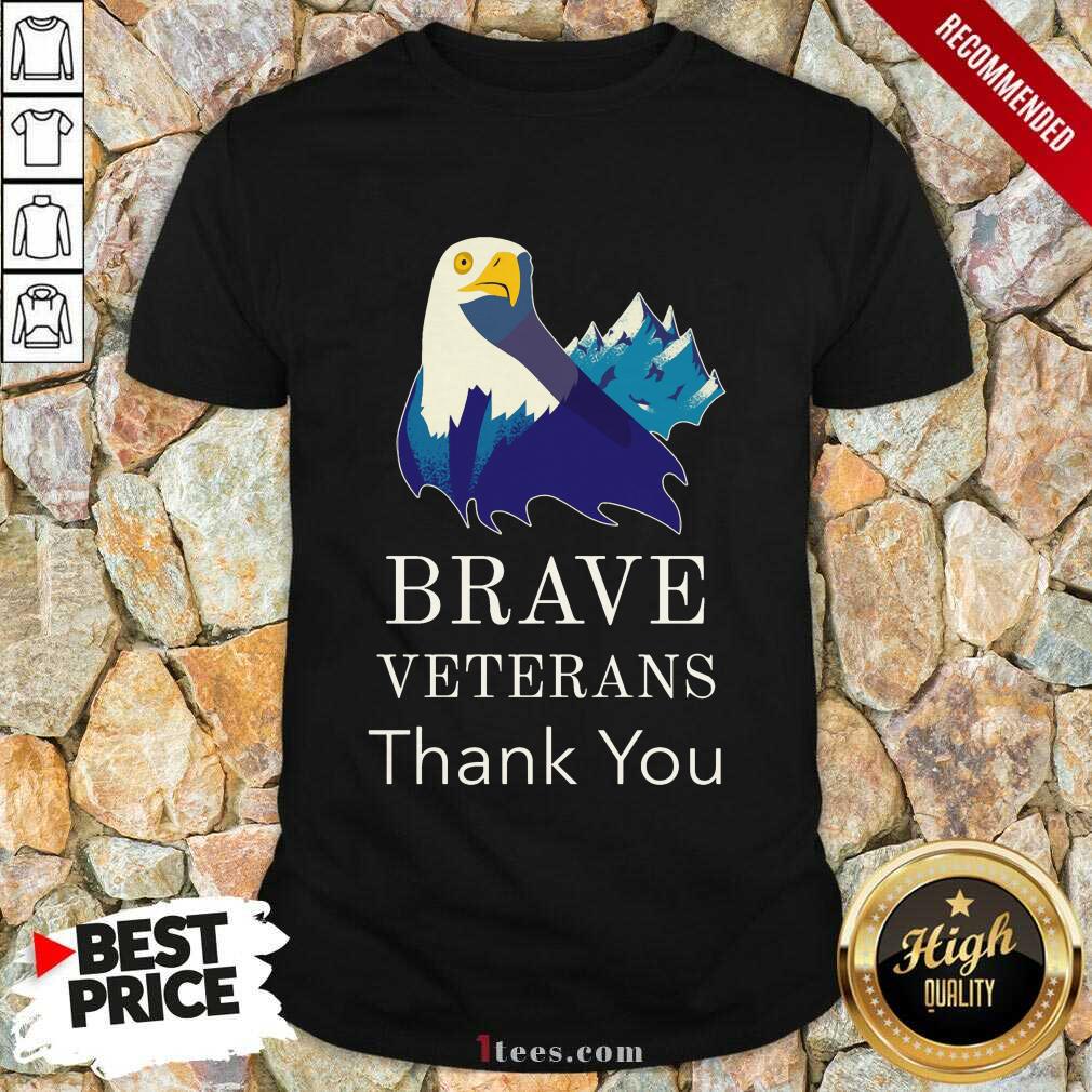 Brave Veterans Thank You Eagle Shirt