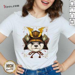 Samurai Otter Warrior Samurai Lovers V-neck