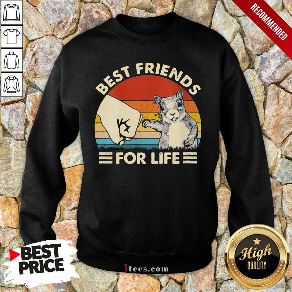 Squirrel Best Friend For Life Vintage Sweatshirt