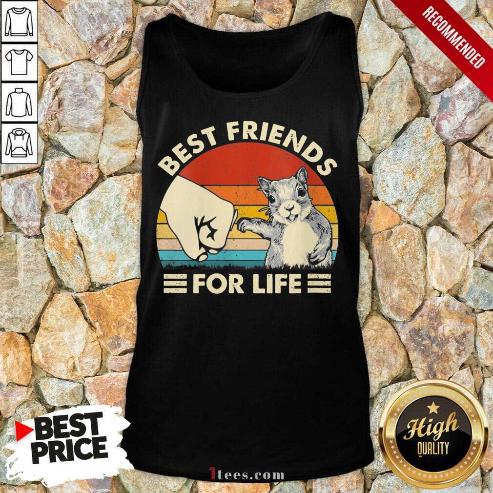 Squirrel Best Friend For Life Vintage Tank Top