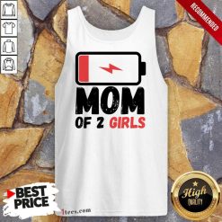 Mom Of 2 Girls Battery Tank Top