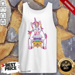 Unicorn Amazing Unicorn Playing Videogames Tank Top