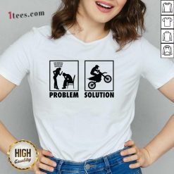 Motocross Racers Statement Problem Solution V-neck
