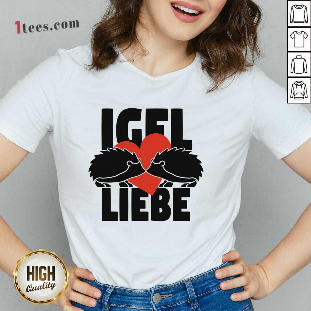 Igel Liebe Hedgehog V-neck
