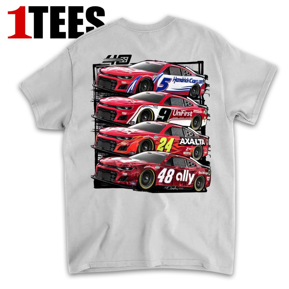 Hendrick Motorsports 2024 4 Car Martinsville T-shirt - Back