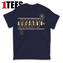 Jayson Tatum Navy 2024 NBA All-Star Game Rebound Battle Name & Number T-Shirt -Front