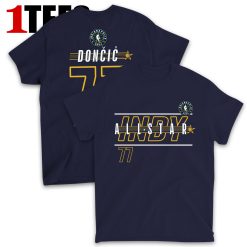 Luka Dončić Navy 2024 NBA All-Star Game Rebound Battle Name & Number T-Shirt
