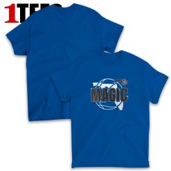 Blue Orlando Magic Half Court Offense Vintage Tee T-Shirt