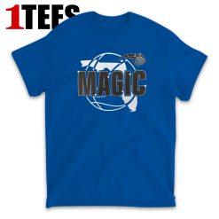 Blue Orlando Magic Half Court Offense Vintage Tee T-Shirt - Front