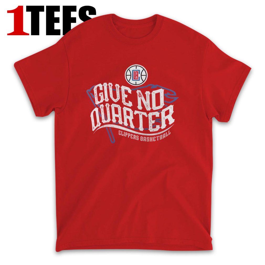 LA Clippers Give No Quarter Half Court Offense Vintage Tee T-Shirt - Front