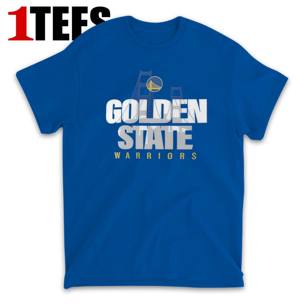 Royal Golden State Warriors Pick & Roll Coverage Vintage Tee T-Shirt - Front