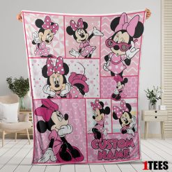 Disney Minnie Mouse And Friends Minnie Mouse Moods Blanket - Customize Blanket