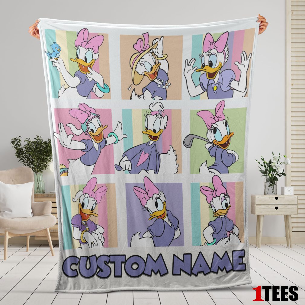 Disney Daisy Duck And Friends Daisy Duck Moods Blanket - Customize Blanket