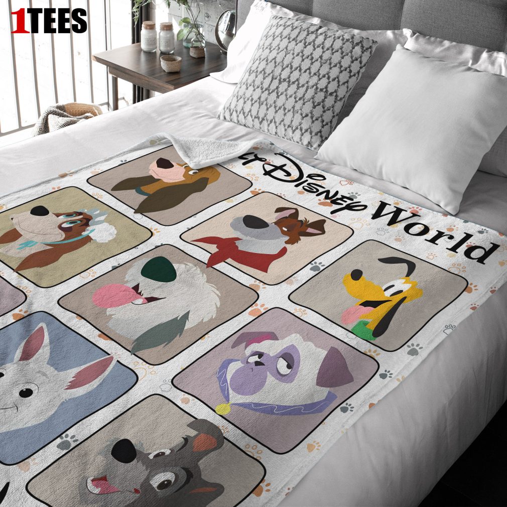 All Dogs in Walt Disney World Moods Blanket - Customize Blanket