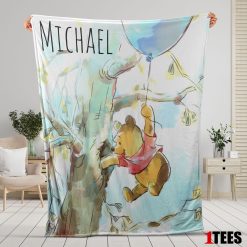 Winnie the Pooh Personalized Minky Blanket Classic Pooh Bear Nursery Decor Baby Boy Gift Baby Shower Gift - Customize Blanket