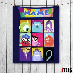 Disney Cartoon Monsters Inc Movie Blanket - Customize Blanket