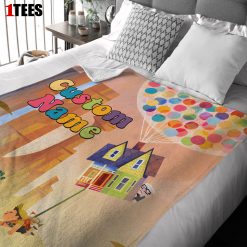 Disney Pixar Up with our Balloons and Sky with House Movie Blanket - Customize Blanket