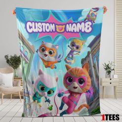 Disney Junior SuperKitties Chibi Cute Fleece Blanket - Customize Blanket