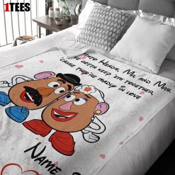 Pixar Toy Story Mr. Potato and Ms. Potato Blanket Fleece Customized Blanket