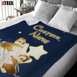 Disney Cartoon Chip And Dale Cute Blanket Fleece Customized Blanket