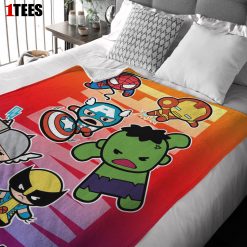 Marvel SuperHero Avengers Skull Friends Birthday Cute Blanket Fleece Customized Blanket