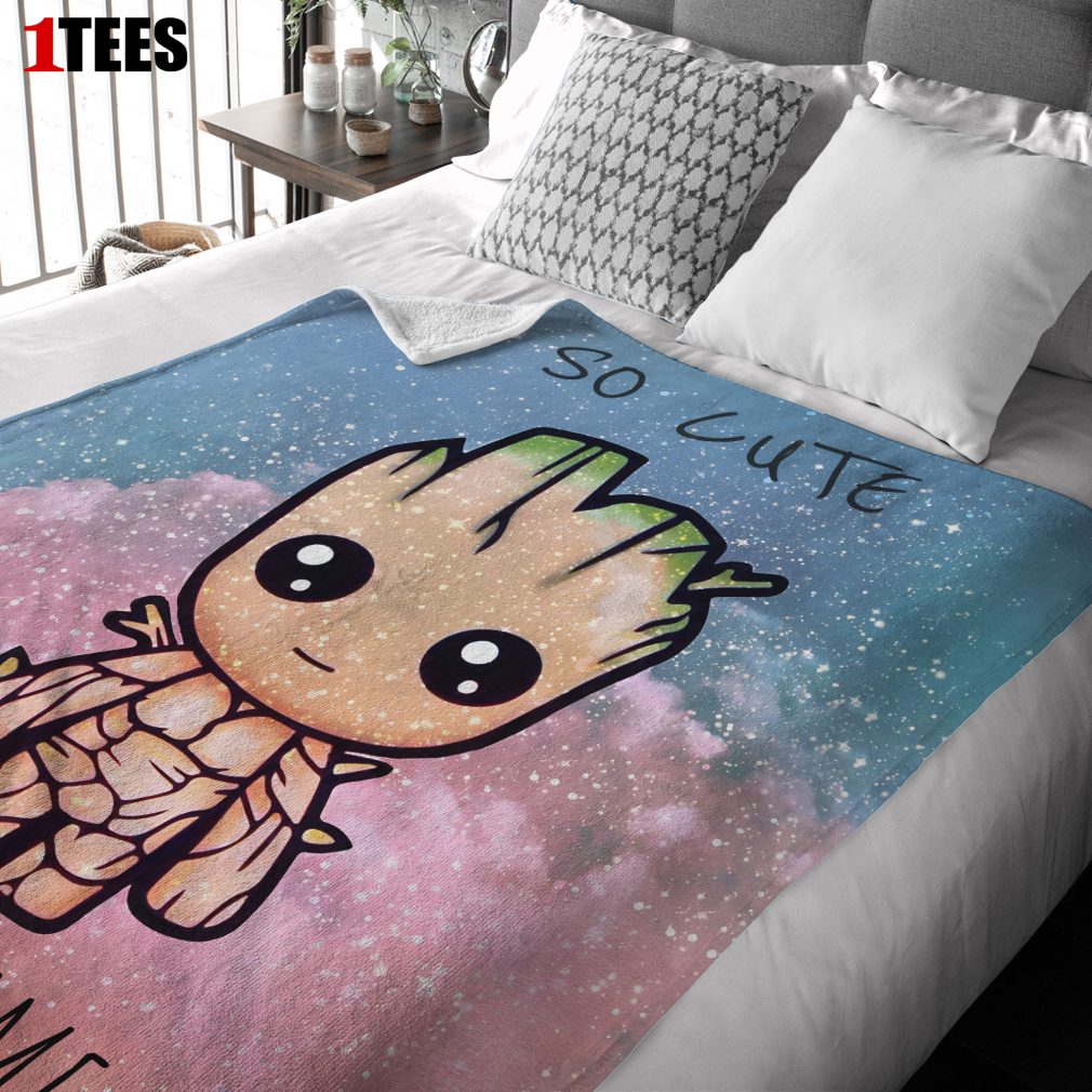 Marvel SuperHero Baby Groot and Friends Birthday Cute Blanket Fleece Customized Blanket