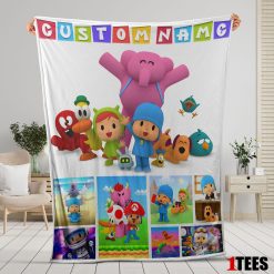 Cartoon Pocoyo Lovely Birthday Party Cute Blanket Fleece Customized Blanket