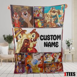 Disney Cartoon Chip And Dale Family Cute Blanket Fleece Customized Blanket
