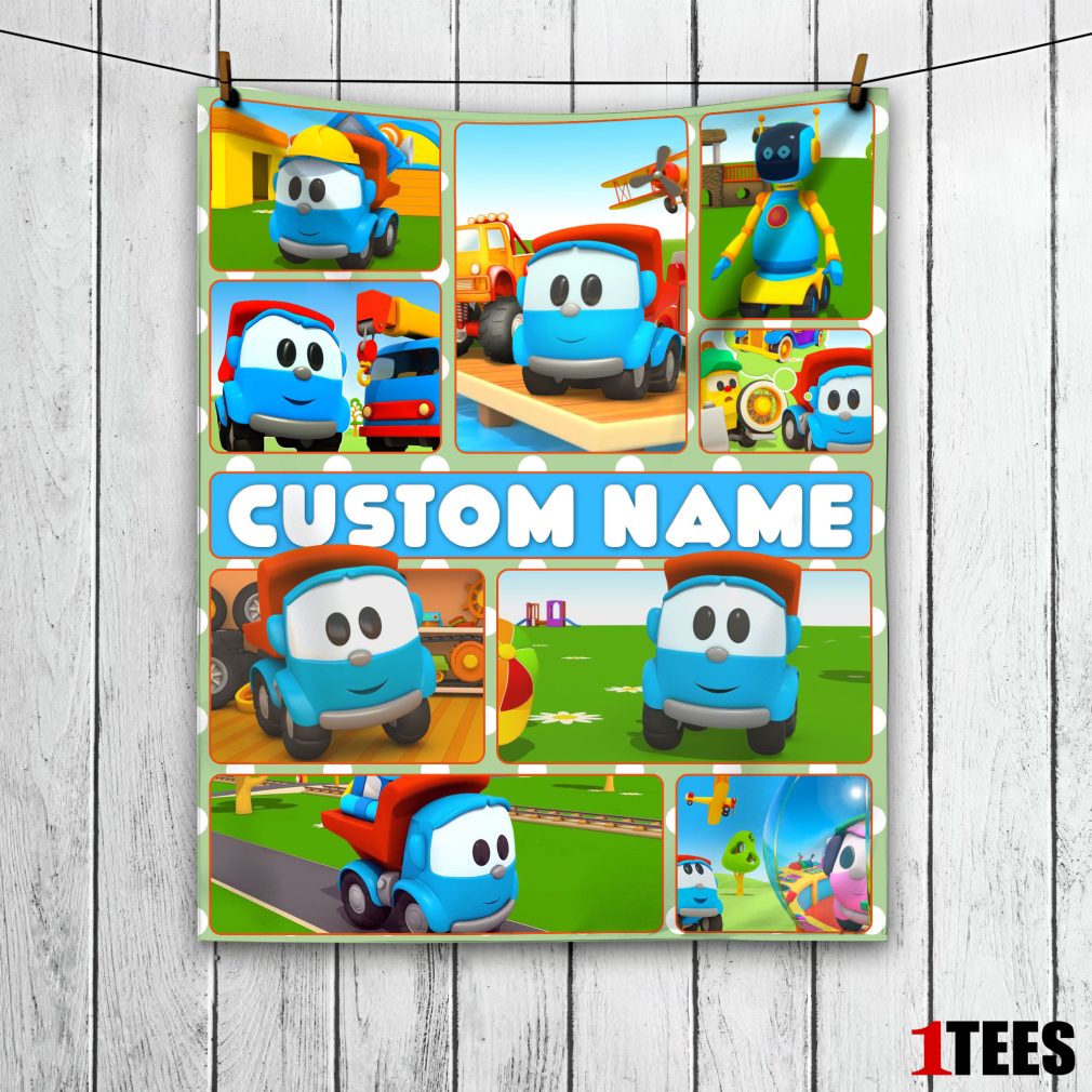 Cartoon Leo The Truck With Friends Blanket Fleece Throw Customized Blanket