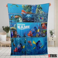 Disney Pixar Cartoon Finding Nemo with Dory Velveteen Cute Blanket Fleece Customized Blanket