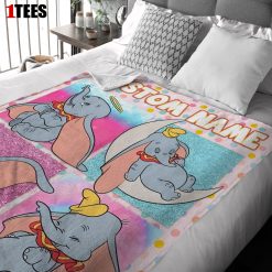 Disney Cartoon Baby Girl Elephant Dumbo Velveteen Cute Blanket Fleece Customized Blanket