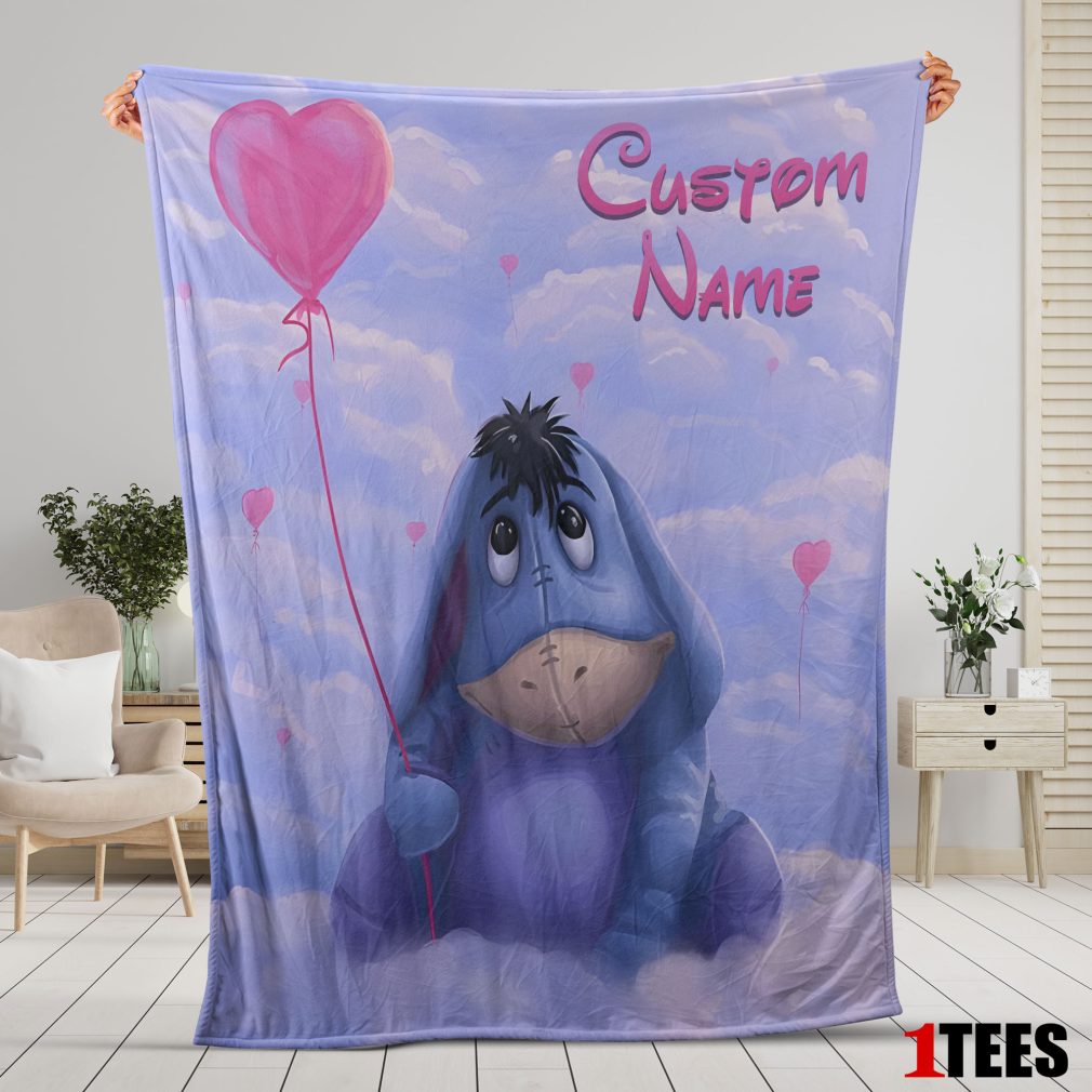 Disney Cartoon Winnie-the-Pooh Eeyore Cute Blanket Fleece Customized Blanket