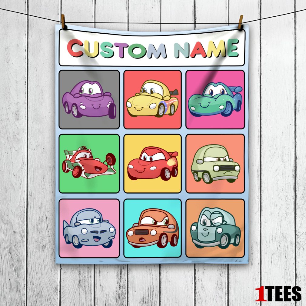 Disney Cartoon Cars With All Friends Blanket Fleece Customized Blanket