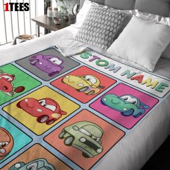 Disney Cartoon Cars With All Friends Blanket Fleece Customized Blanket