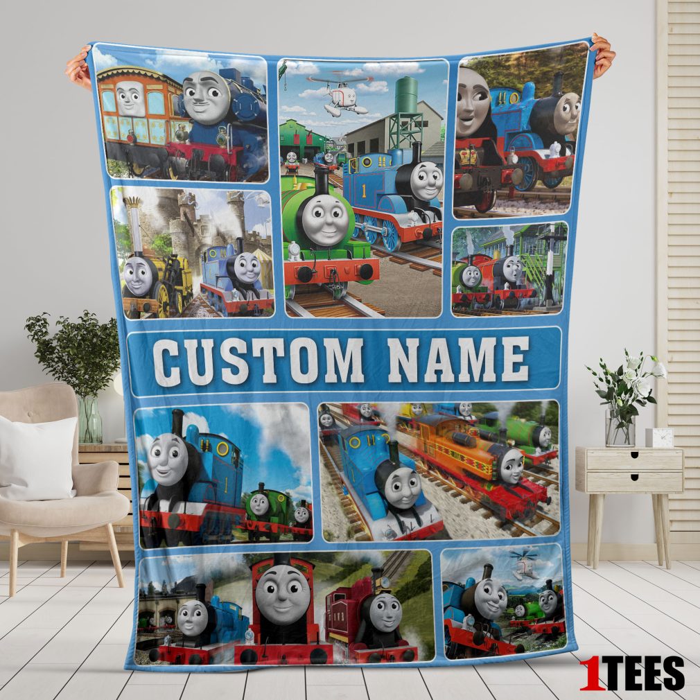 Cartoon Thomas And Friends Blanket Fleece Customized Blanket