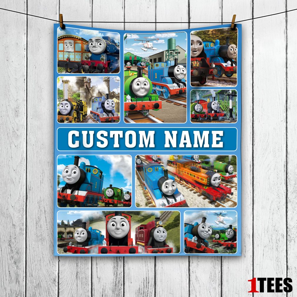 Cartoon Thomas And Friends Blanket Fleece Customized Blanket
