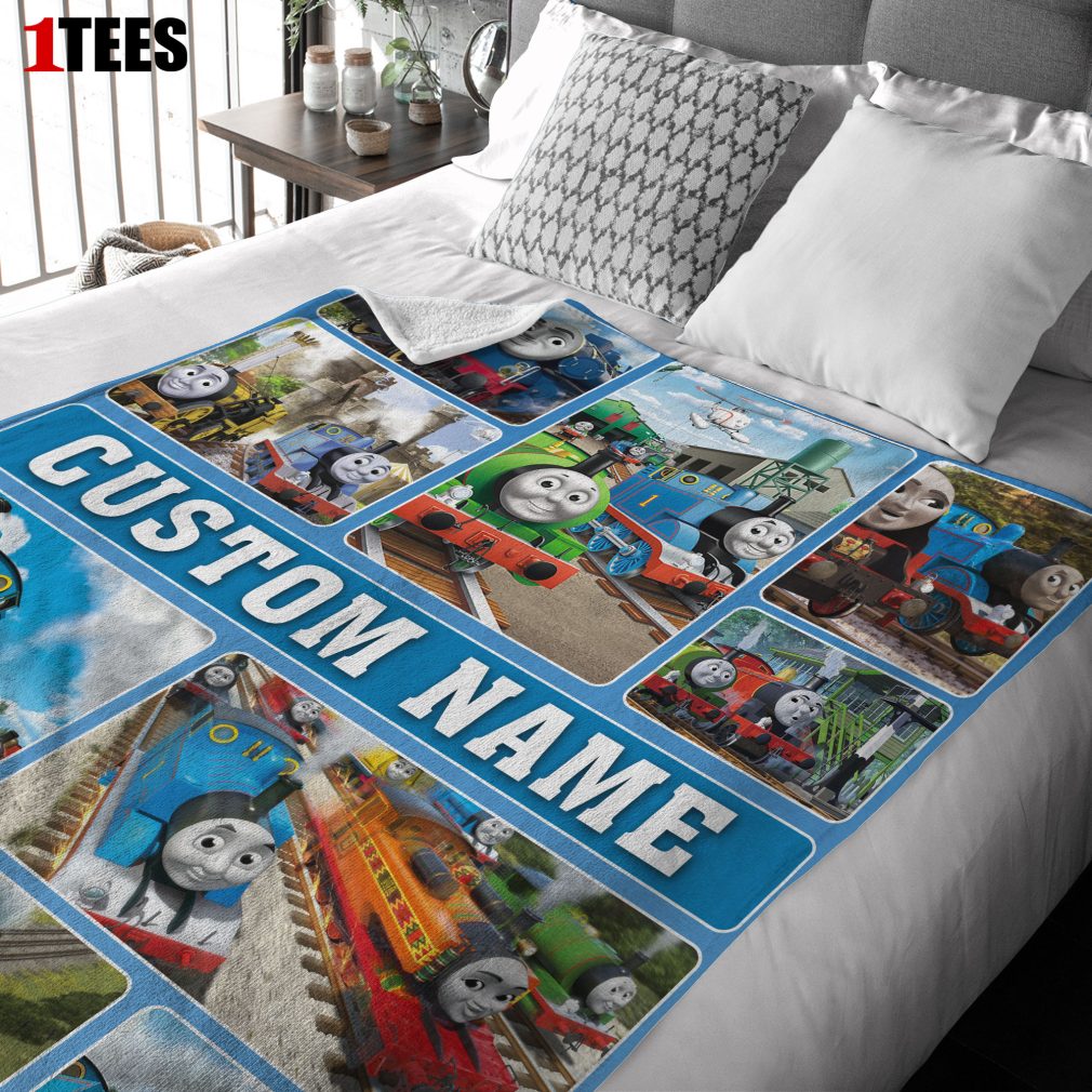 Cartoon Thomas And Friends Blanket Fleece Customized Blanket