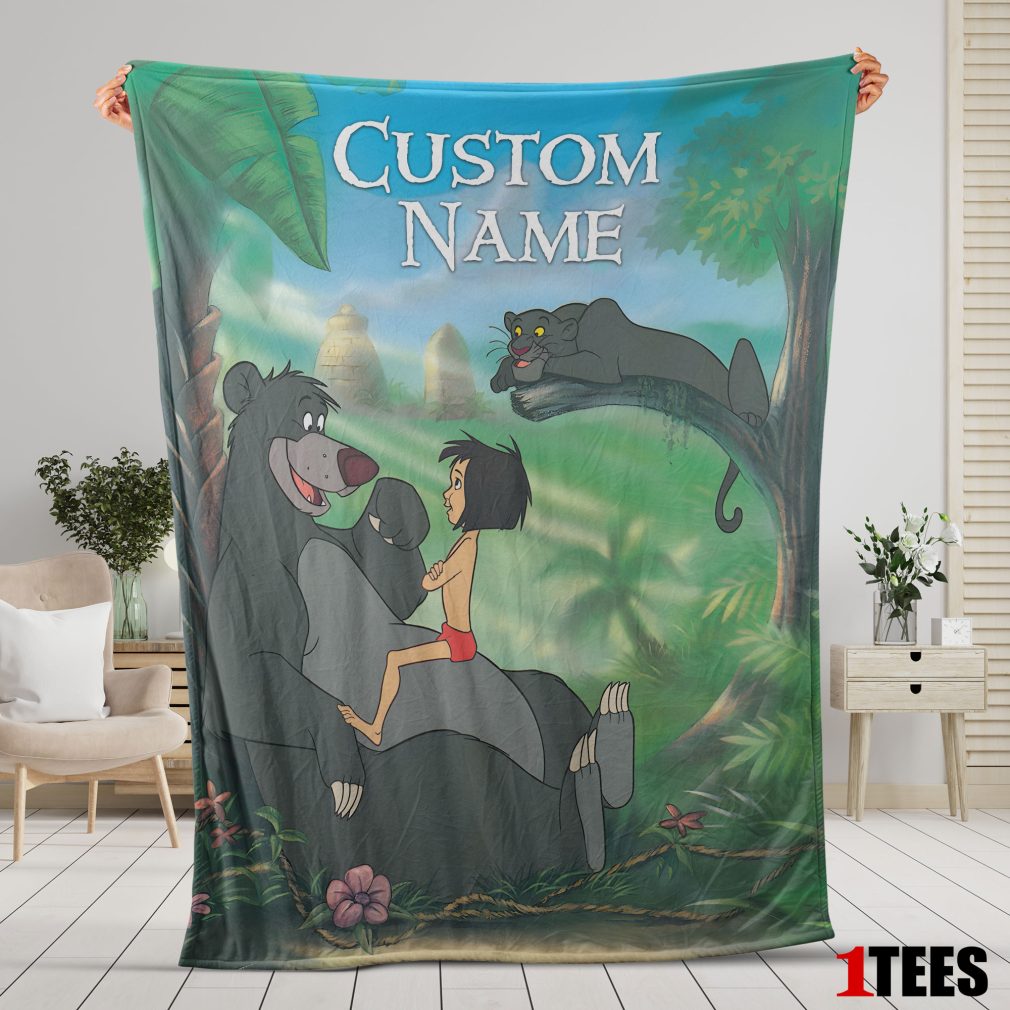 Disney Cartoon JungleBook Tapestry Blanket Fleece Customized Blanket