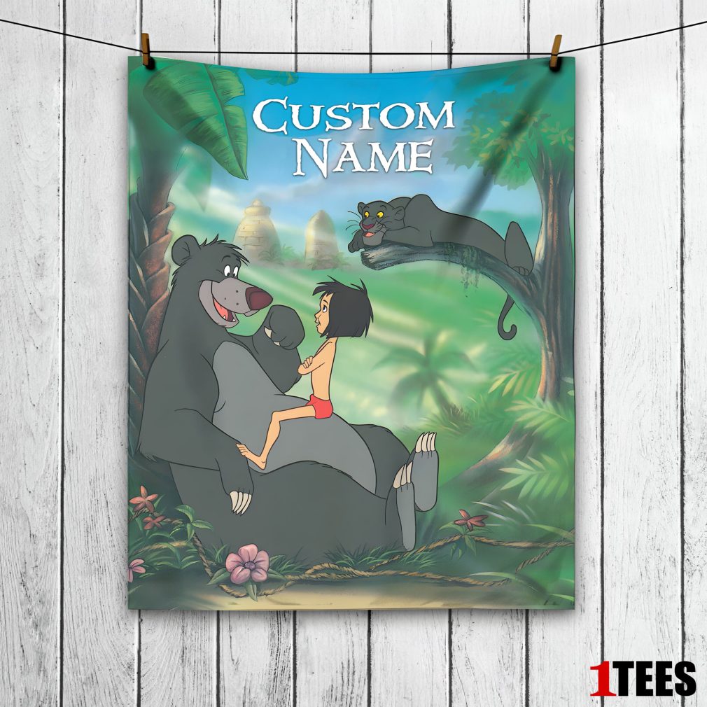 Disney Cartoon JungleBook Tapestry Blanket Fleece Customized Blanket