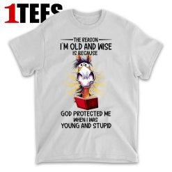 The Reason I_m Old And Wise Is Because God Protected Me When I Was Young And Stupid T-Shirt