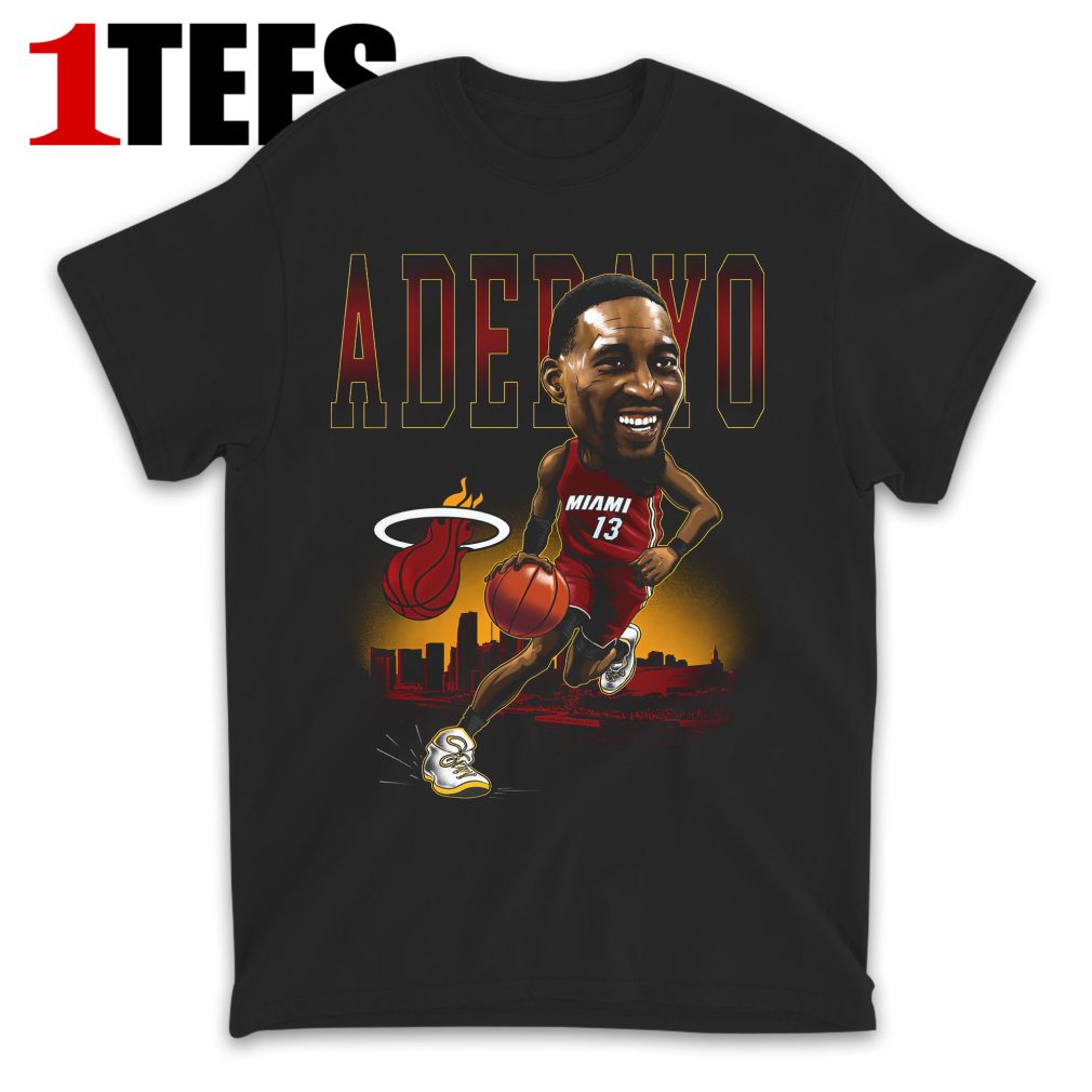 Bam Adebayo Miami Heat City View T-Shirt - Front