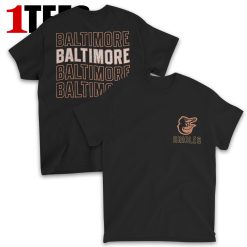 Black Baltimore Orioles Hang Back Franklin T-Shirt