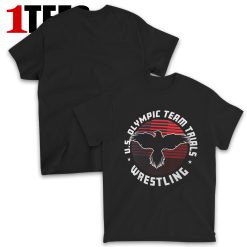 Navy Team USA U.S. Olympic Team Wrestling Trials Determined Bars T-Shirt