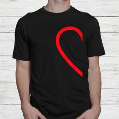Half Heart Left Hand Side Love Couple Camisa Pareja Ropa Shirt