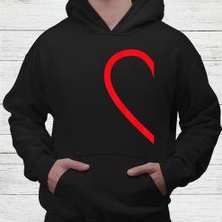 Half Heart Left Hand Side Love Couple Camisa Pareja Ropa Shirt