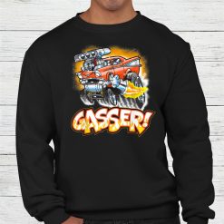 Hot Rod Gasser 57 Drag Racing Street Blown Car Shirt