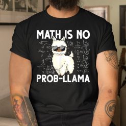 Nerd Geek Llama Alpaca Mathematician Math Shirt