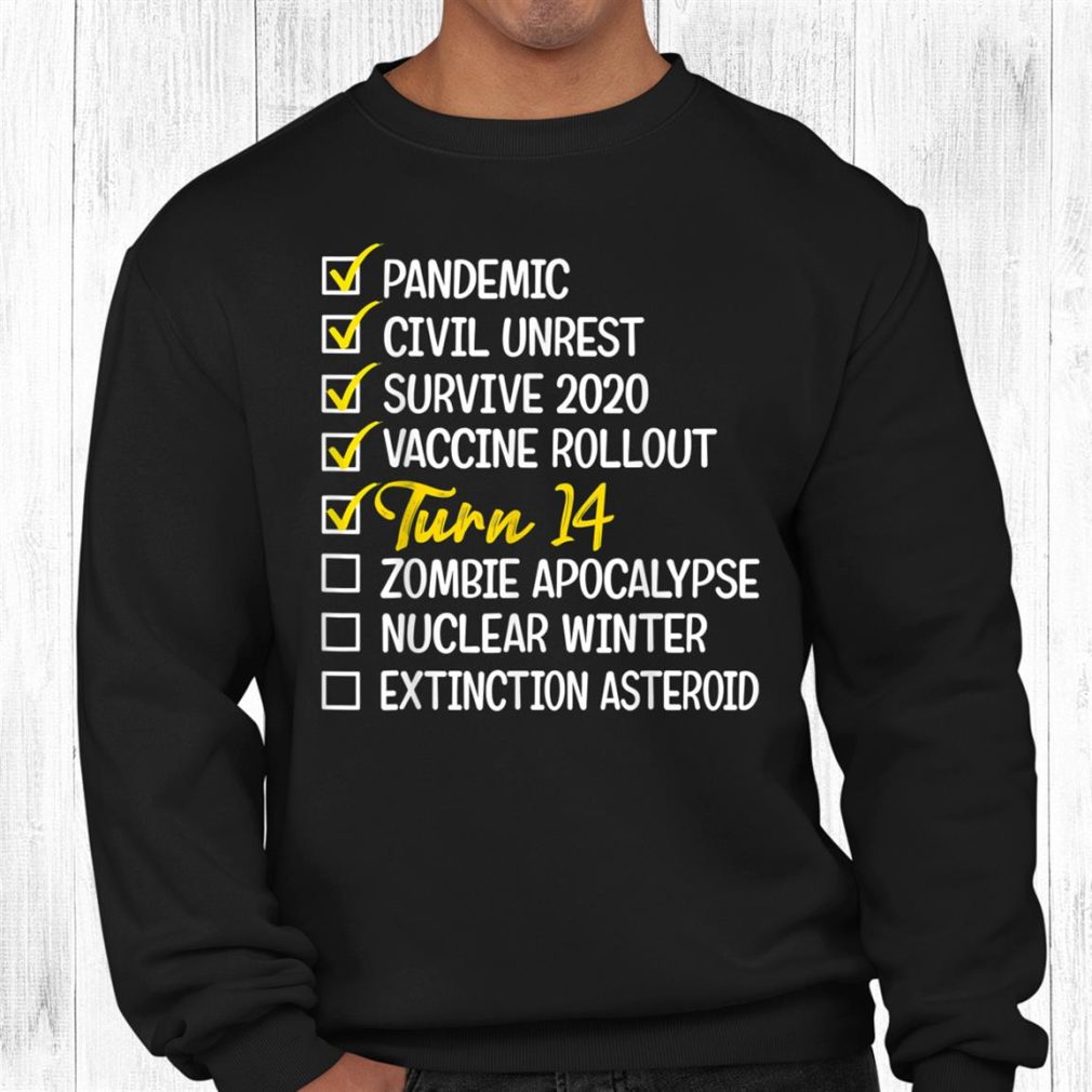 14th Birthday4 Years Old Quarantine Shirt