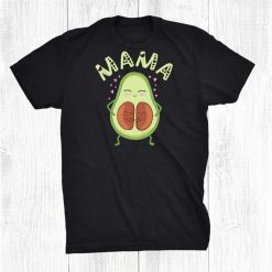 Avocado Mama Twin Birth Cute Pregnant Mom Pregnancy Mother Shirt