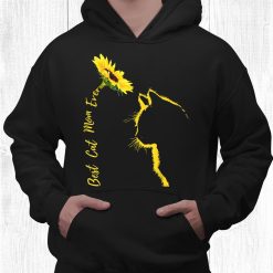 Best Cat Mom Ever Cat Mom Sunflower Cat Shirt